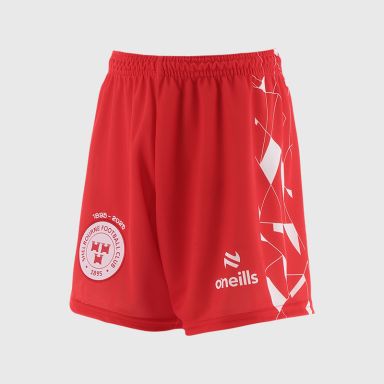 Red / White O’Neills Shelbourne F.C. Kids' Home Shorts.