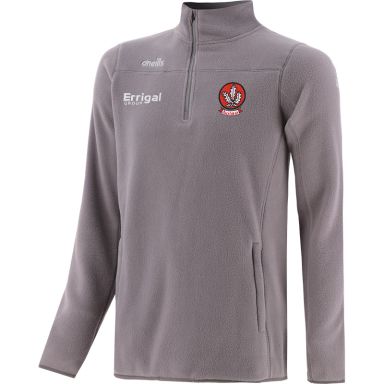Silver Men’s Derry GAA Harlow Micro Fleece Half Zip Top with two zip pockets and Derry GAA crest by O’Neills.