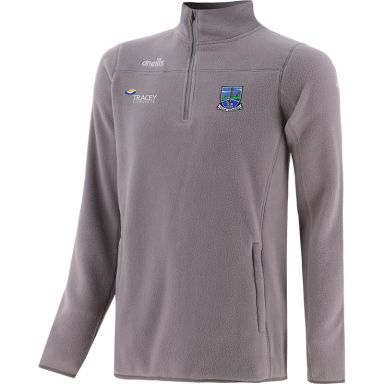 Silver Men’s Fermanagh GAA Harlow Micro Fleece Half Zip Top with two zip pockets and Fermanagh GAA crest by O’Neills.