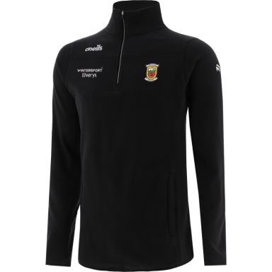 Men’s Mayo GAA Harlow Micro Fleece Half Zip Top with two zip pockets and Down GAA crest by O’Neills.