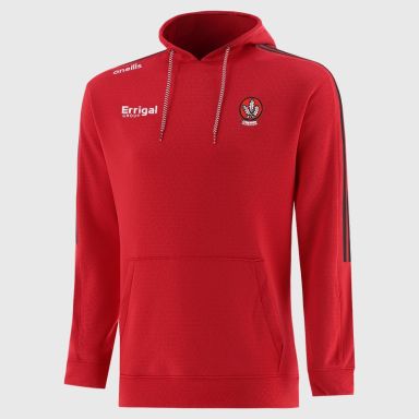 Derry GAA Men's Hydra Tech Fleece Pullover Hoodie Red from O’Neills