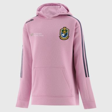 Roscommon GAA Kids' Hydra Tech Fleece Pullover Hoodie Pink from O’Neills