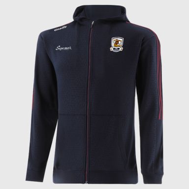 Galway GAA Kids' Hydra Tech Fleece Full Zip Hoodie Navy from O’Neills