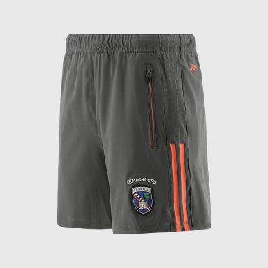 Armagh LGFA Women's Hydra Woven Leisure Shorts Dark Grey / Orange