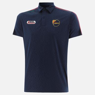Carlow GAA Men's Hydra Polo Shirt Navy from O’Neills