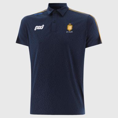 Clare GAA Men's Hydra Polo Shirt Navy from O’Neills