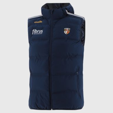 Antrim GAA Kids' Hydra Hooded Padded Gilet Navy from O’Neills 