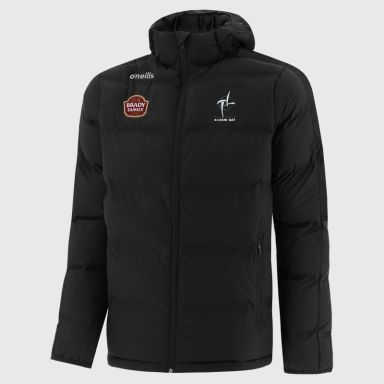 Kildare GAA Men's Hydra Hooded Padded Jacket Black | O’Neills
