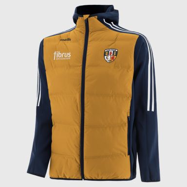 Antrim GAA Men's Hydra Lightweight Hooded Padded Jacket Amber | O’Neills