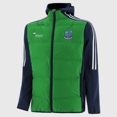 Fermanagh GAA Men's Hydra Lightweight Hooded Padded Jacket Green | O’Neills 