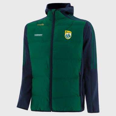 Kerry GAA Kids' Hydra Lightweight Hooded Padded Jacket Green | O’Neills 