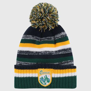 Kerry GAA Kids' Hydra Knitted Bobble Hat Marine / Amber / White from O’Neills