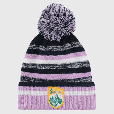 Kerry GAA Kids' Hydra Knitted Bobble Hat Marine / Pink / White from O’Neills