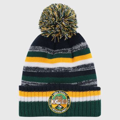 Offaly GAA Kids' Hydra Knitted Bobble Hat Marine / Amber / White from O’Neills