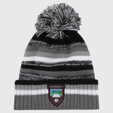 Sligo GAA Kids' Hydra Knitted Bobble Hat Black / Grey / White from O’Neills