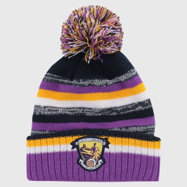 Wexford GAA Kids' Hydra Knitted Bobble Hat Marine / Amber from O’Neills