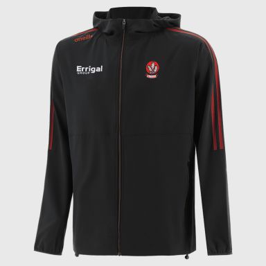 Derry GAA Men's Hydra Woven Full Zip Hooded Jacket Black from O’Neills Sportswear