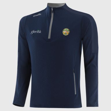 Offaly GAA Men's Hydra Brushed Half Zip Top Navy from O’Neills Sportswear