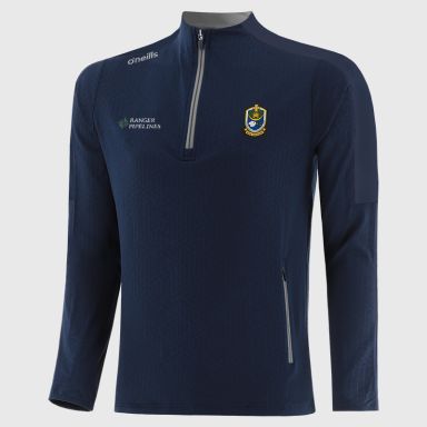 Roscommon GAA Men's' Hydra Brushed Half Zip Top Navy from O’Neills Sportswear