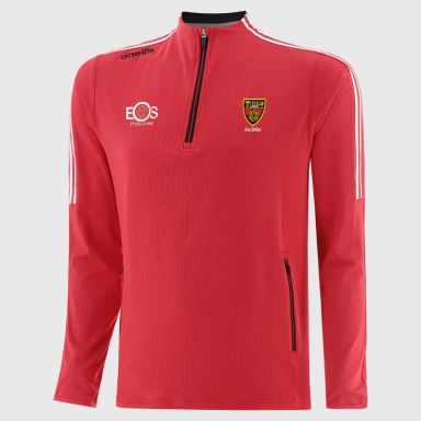 Down GAA Kids' Hydra Brushed Half Zip Top Red from O’Neills Sportswear