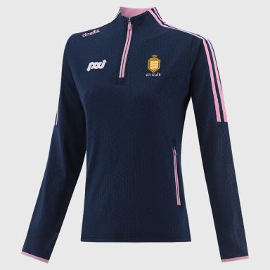 Clare GAA Women's Hydra Brushed Half Zip Top Navy from O’Neills Sportswear