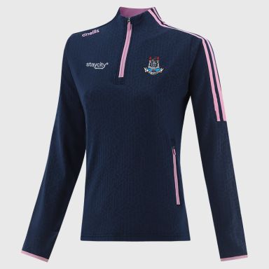 Dublin GAA Women's Hydra Brushed Half Zip Top Navy / Pink from O’Neills Sportswear