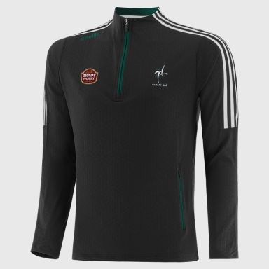 Kildare GAA Kids' Hydra Brushed Half Zip Top Black from O’Neills Sportswear