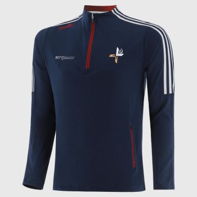 Louth GAA Kids' Hydra Brushed Half Zip Top Navy from O’Neills Sportswear
