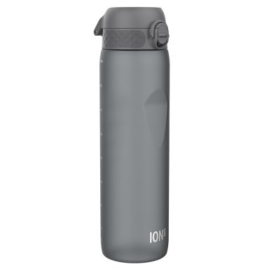 Grey Ion8 Leak Proof Water Bottle 1000ml with measurement print from O'Neills