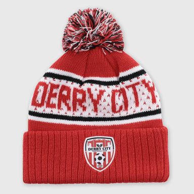 O'Neills Derry City F.C. Jobby Bobble Hat Red