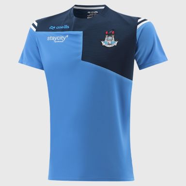 O’Neills Dublin GAA Joyce T-Shirt Sky with official crest from O’Neills