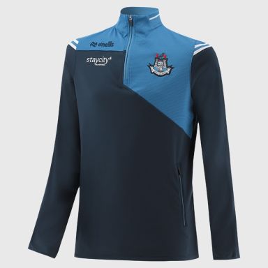 O’Neills Dublin GAA Kids' Joyce Half Zip Top Navy with official crest