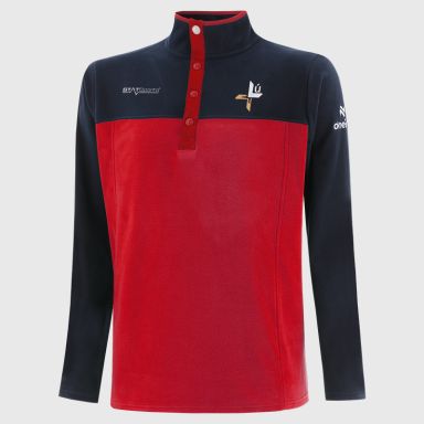 Louth GAA Men's Kai Snap Button Fleece Red from O’Neills 