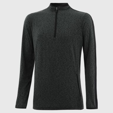 Black Keystone Brushed Half Zip Top with two side zip pockets by O’Neills.