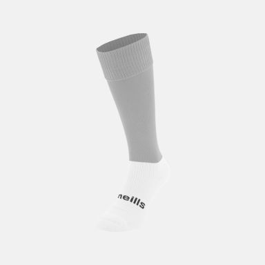 Grey Koolite Max socks with a white foot from O'Neills