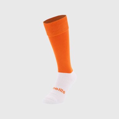 Orange Koolite Max kid's socks with a white foot from O'Neills