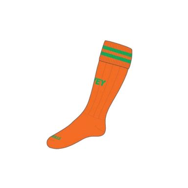 Erins Own Lavey G.A.C Kids' Koolite Max Bars Socks Orange / Green