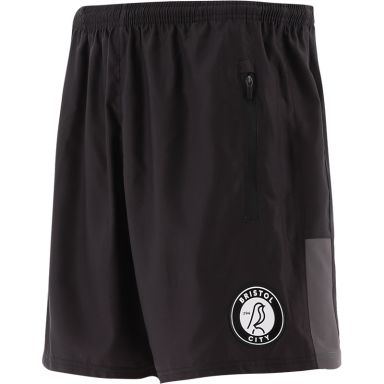 Black Bristol City Robins Foundation Coaches Shorts from O'Neill's.