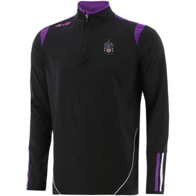 Exmouth RFC Loxton Brushed Half Zip Top Black / Purple / White