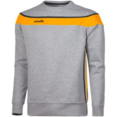 Kids' Auckland Fleece Crew Neck Sweatshirt Grey / Amber / Black