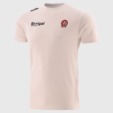 Derry GAA Beige Pima Cotton T-Shirt with County Crest From O'Neills.