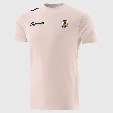 Galway GAA Beige Pima Cotton T-Shirt with County Crest From O'Neills.
