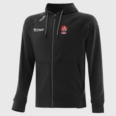 Derry GAA Men's Momentum Fleece Full Zip Hoodie Black from O’Neills Sportswear