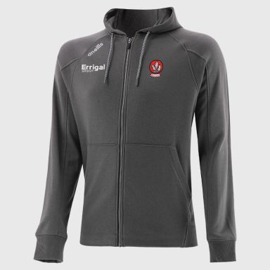 Derry GAA Men's Momentum Fleece Full Zip Hoodie Grey from O’Neills Sportswear