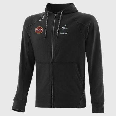 Kildare GAA Men's Momentum Fleece Full Zip Hoodie Black from O’Neills Sportswear