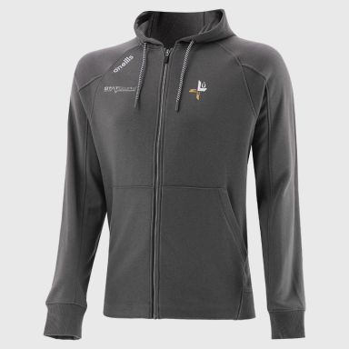 Louth GAA Men's Momentum Fleece Full Zip Hoodie Grey from O’Neills Sportswear