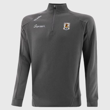 Galway GAA Men's Momentum Half Zip Fleece Top Dark Grey from O’Neills Sportswear