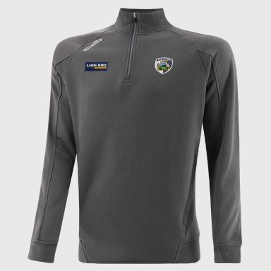 Laois GAA Men's Momentum Half Zip Fleece Top Dark Grey from O’Neills Sportswear