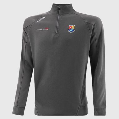 Longford GAA Men's Momentum Half Zip Fleece Top Dark Grey from O’Neills Sportswear