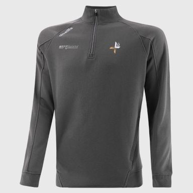 Louth GAA Men's Momentum Half Zip Fleece Top Dark Grey from O’Neills Sportswear